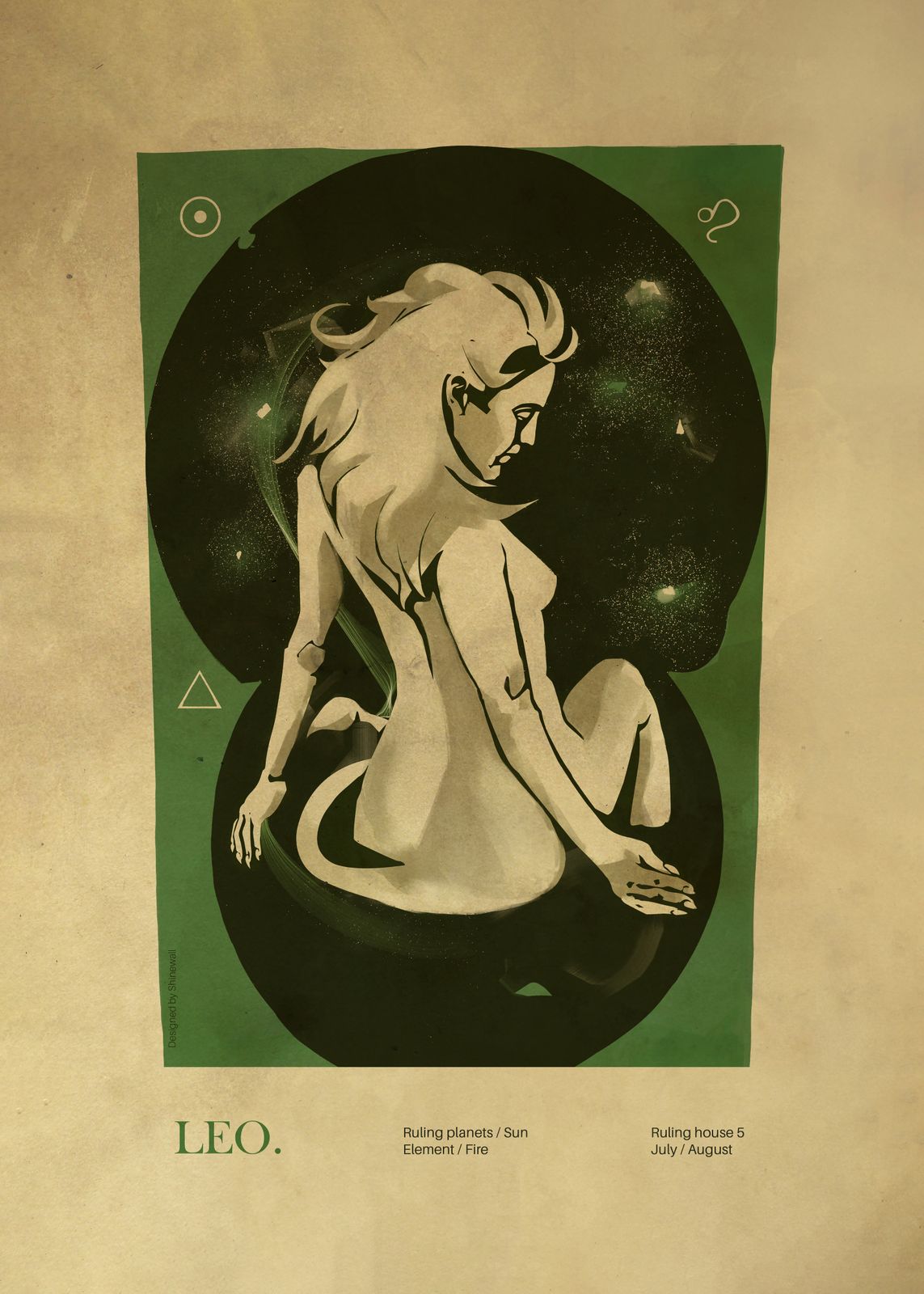Poster - Stjärntecken Leo