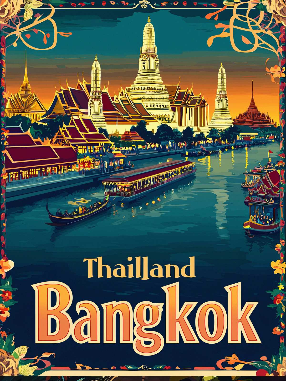 Affisch - Thailand Bangkok