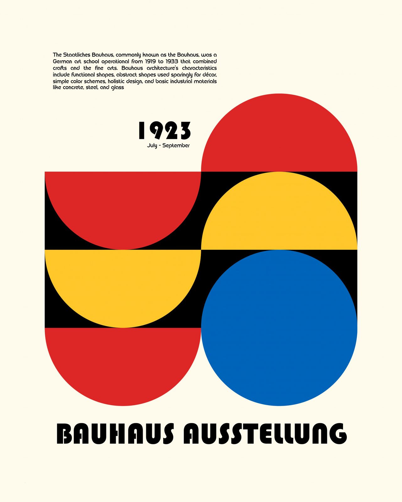 Poster - Bauhaus 1923-utställning