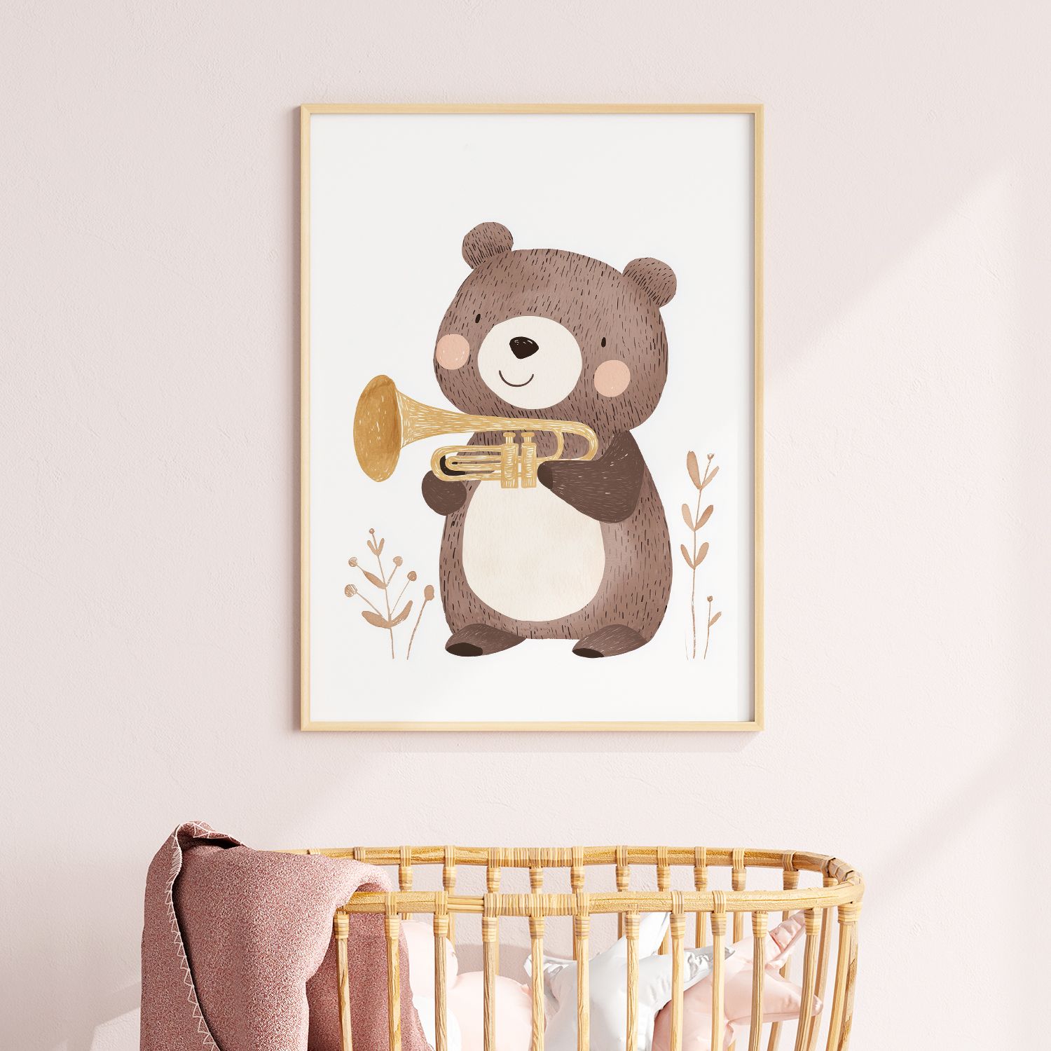 Poster - Björn med trumpet