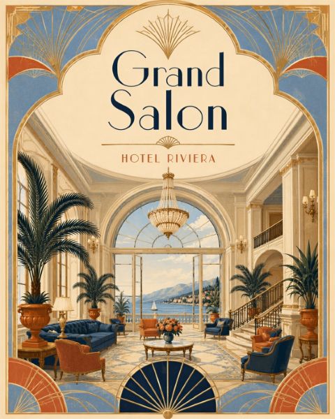 Affisch - Grand Salon Hotel Riviera