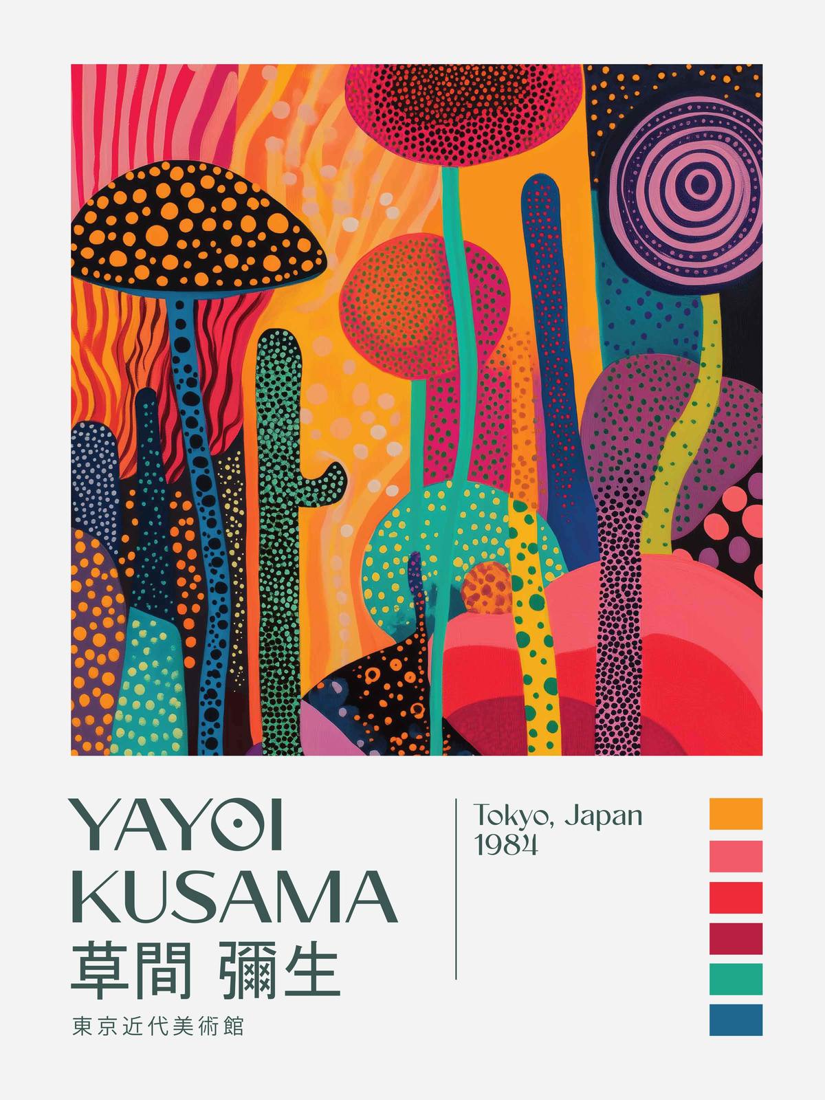 Poster - Yayoi Kusama Vibrant Prick