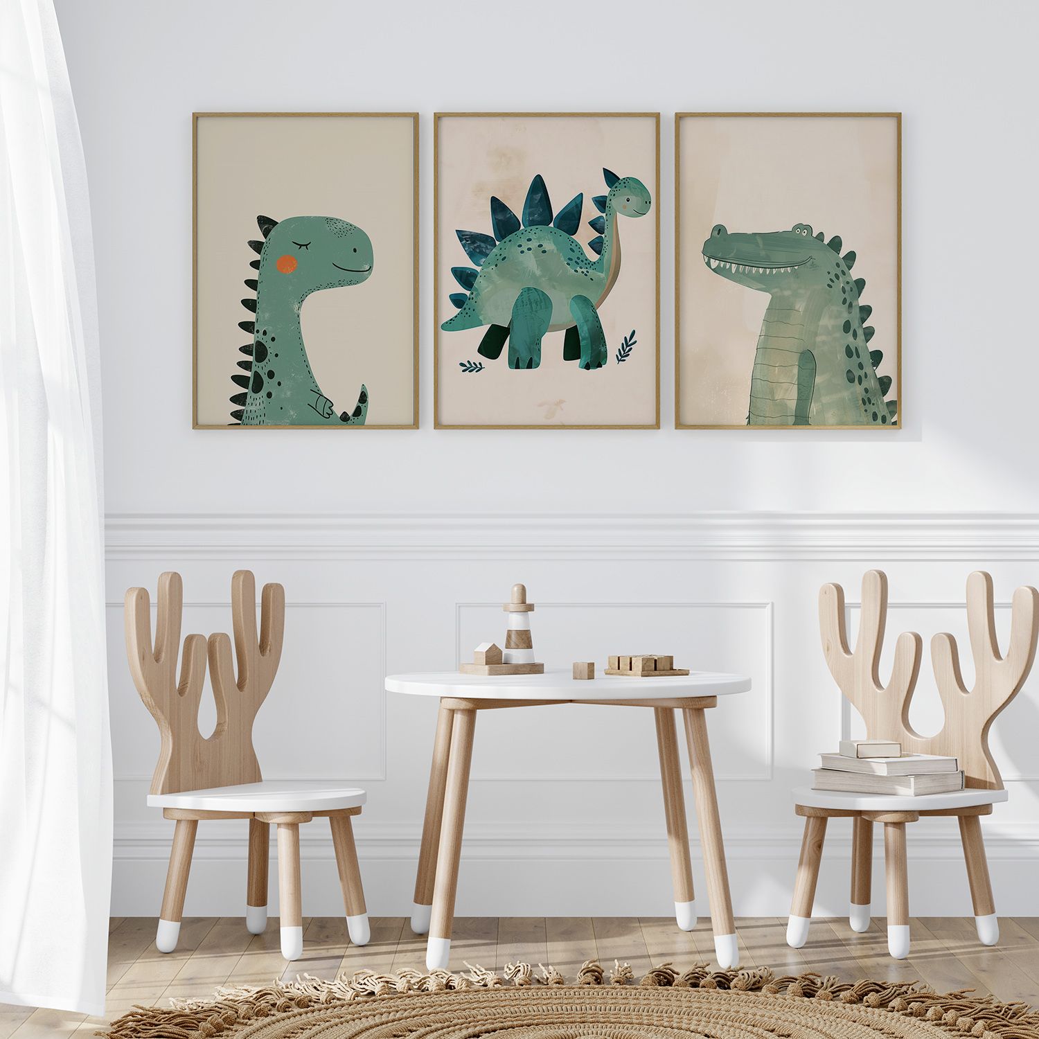 Poster - Dinosaurie Lek Set om 3