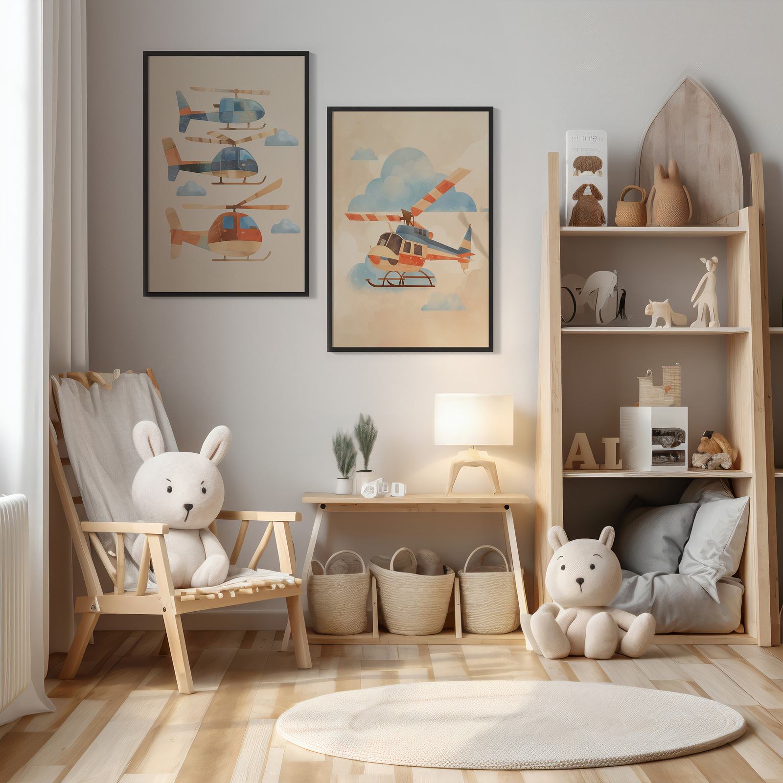 Poster - Helikopterkonst / Set av 2