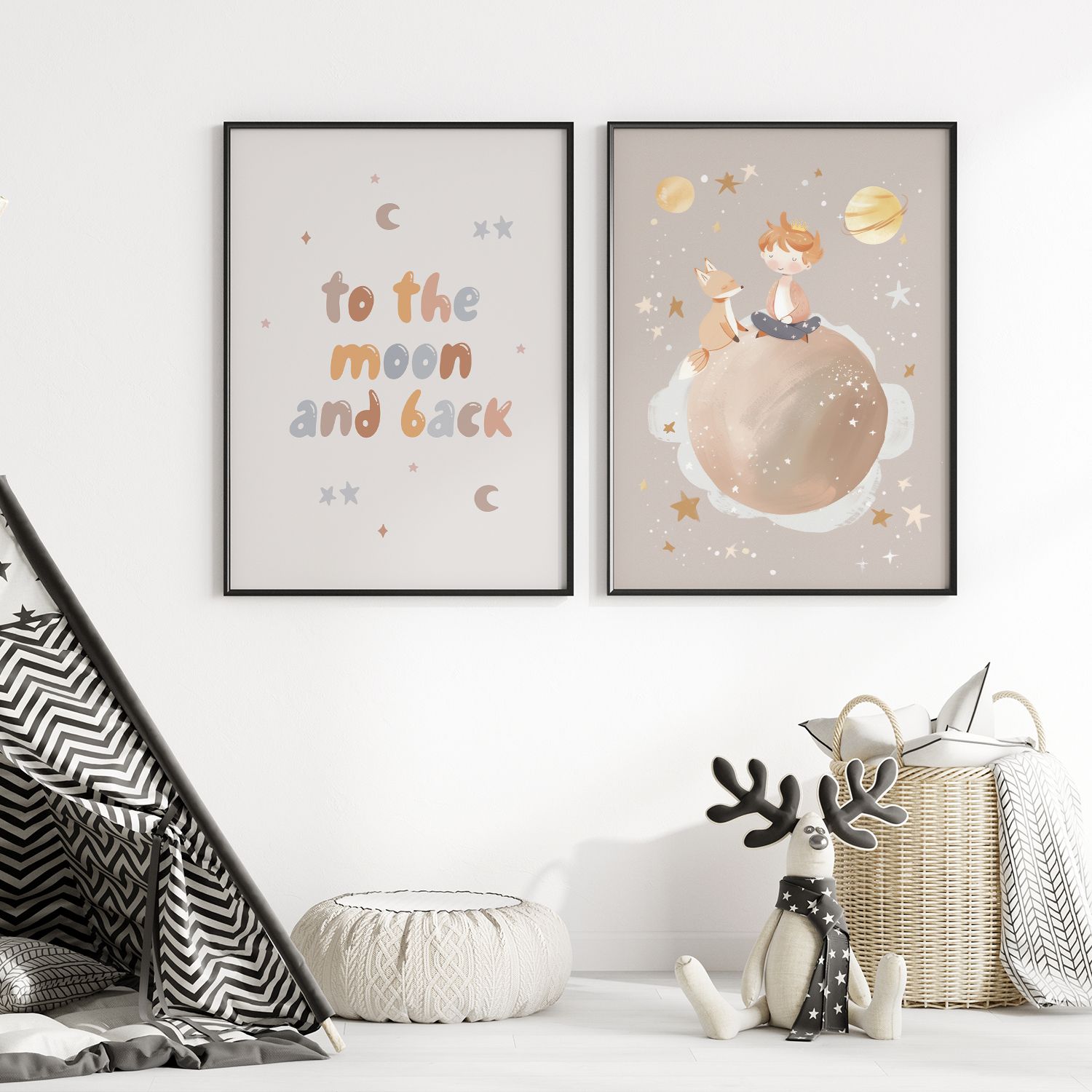 Poster - Till Månen Set of 2