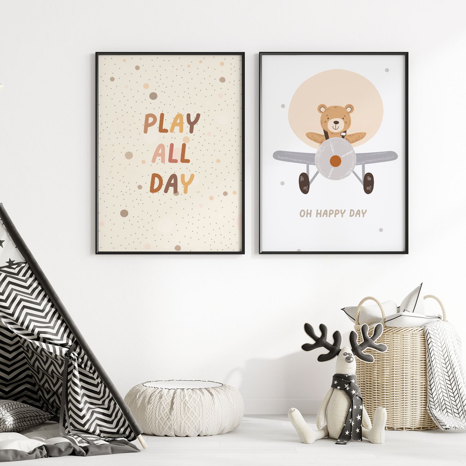 Poster - Lek och Glad Set om 2