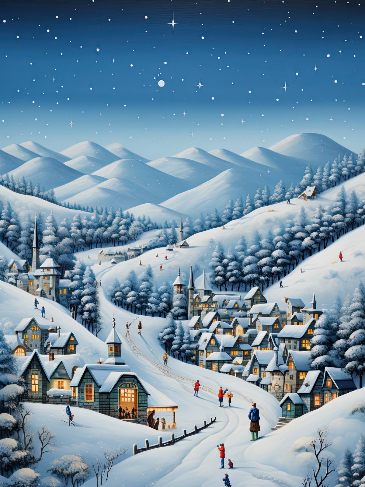 Poster - Vinterlandskapets by