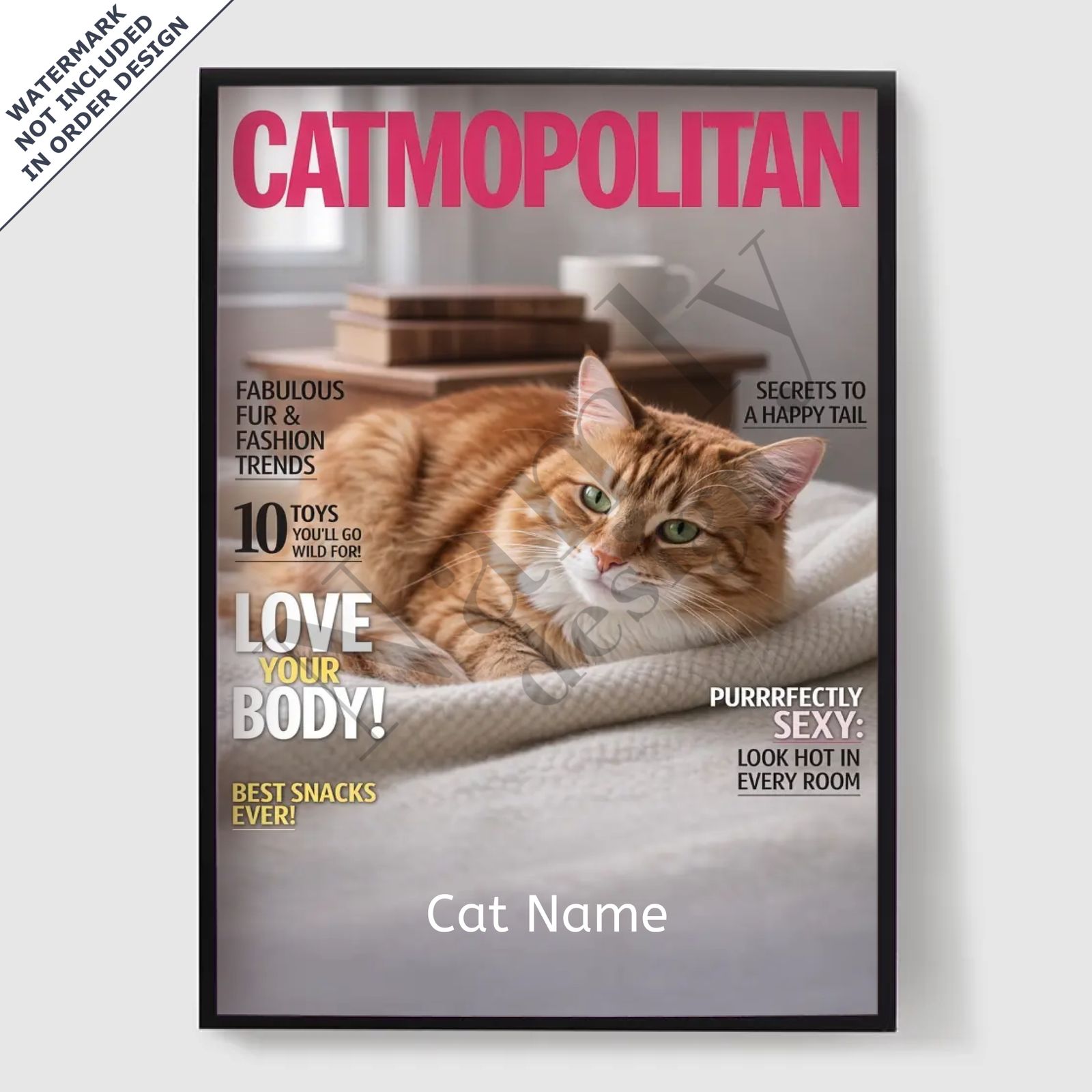 Personlig Poster - Catmopolitan Magazine - AI Poster