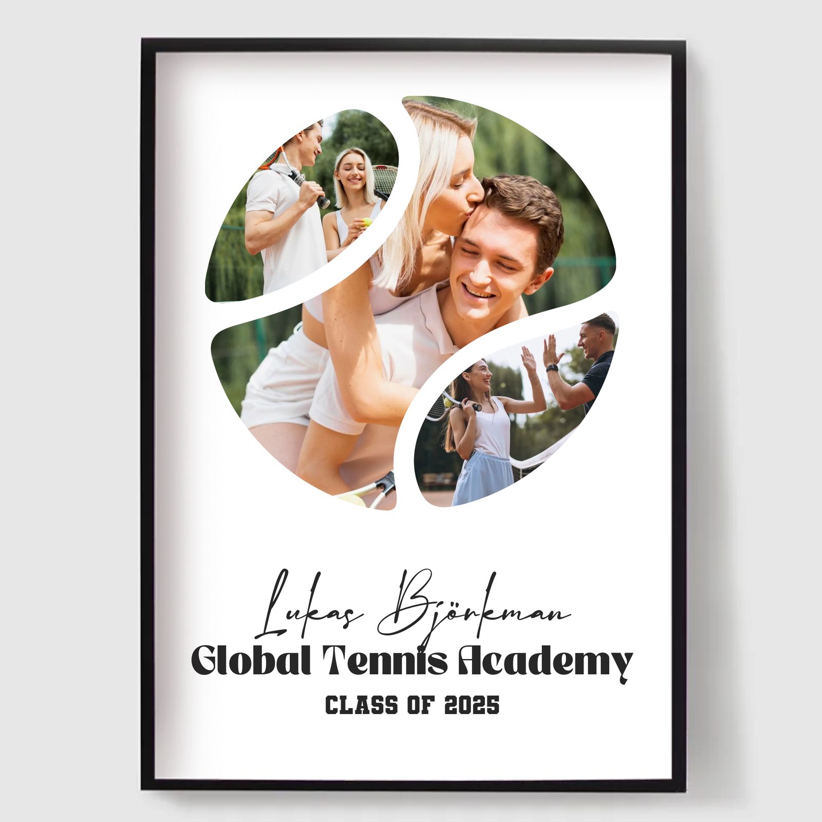Personlig Poster - Fotokollage av Tennisbollar