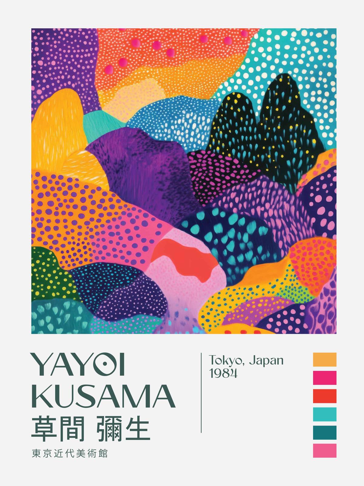 Poster - Yayoi Kusama Konst