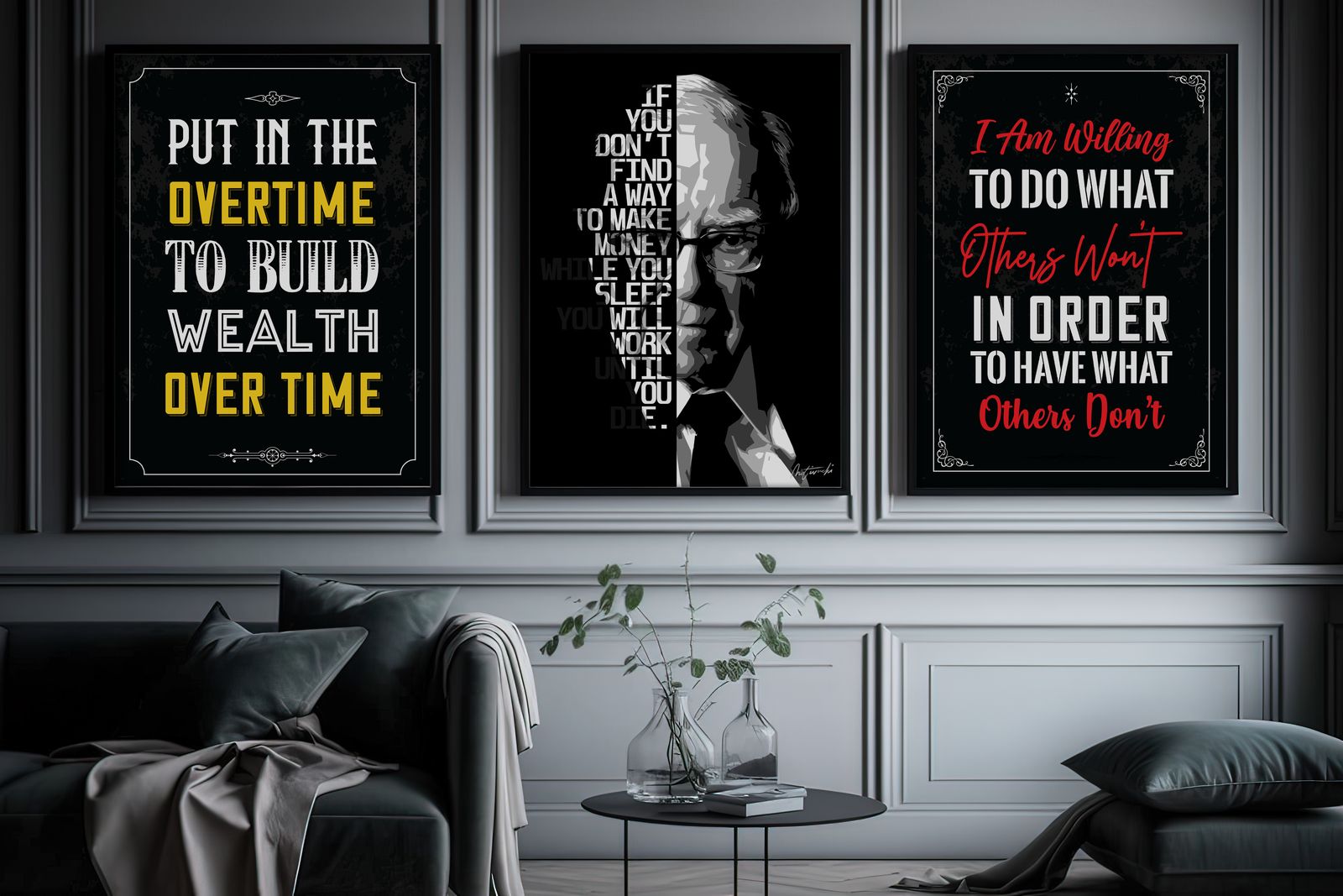 Poster - Motivational Quotes Set om 3