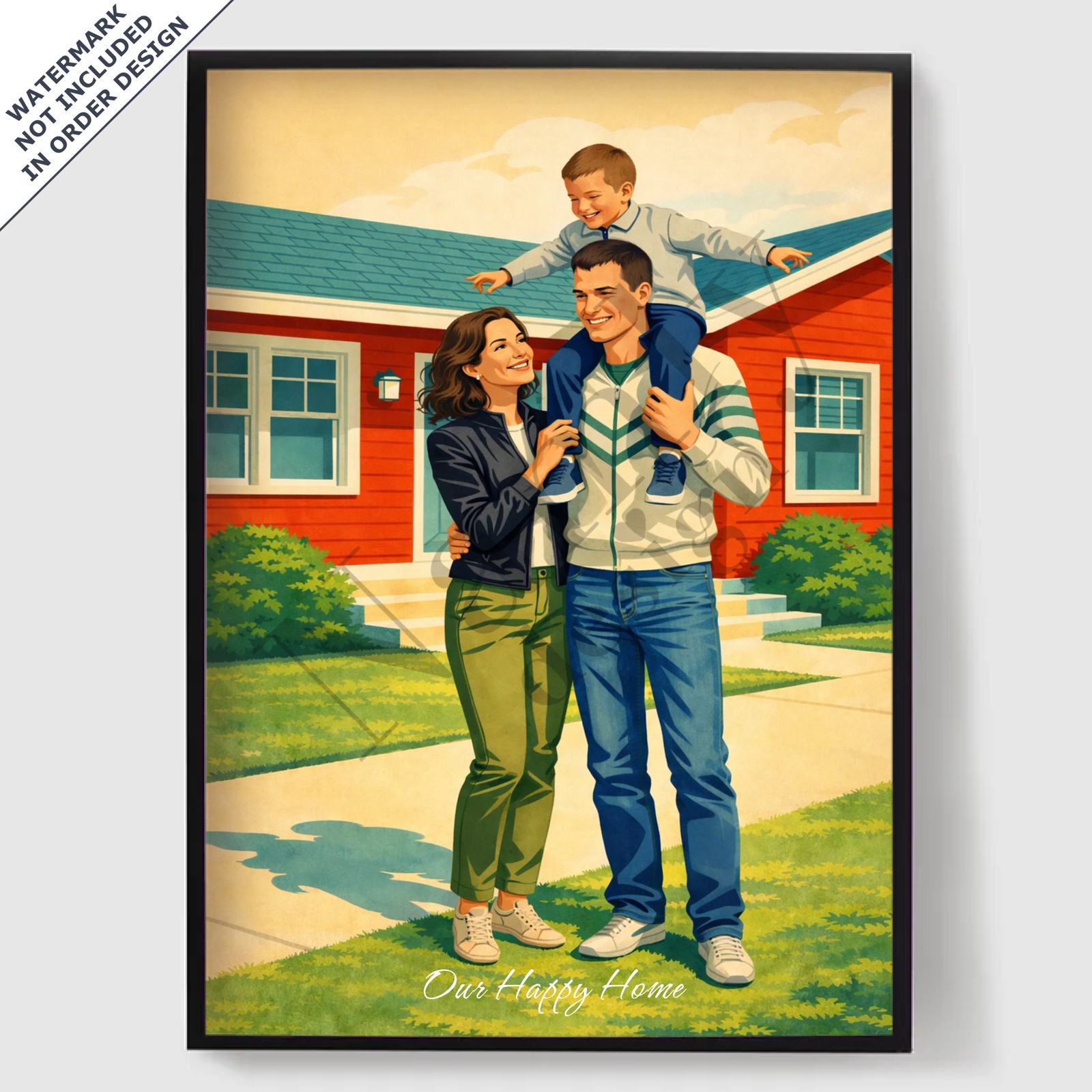 Personlig Poster - 50-tals Vintage Poster - AI Poster