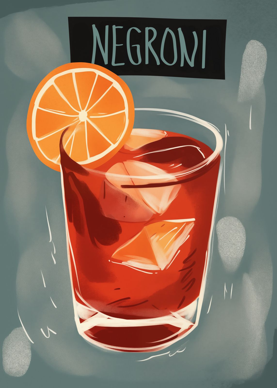 Poster - Negroni Drink