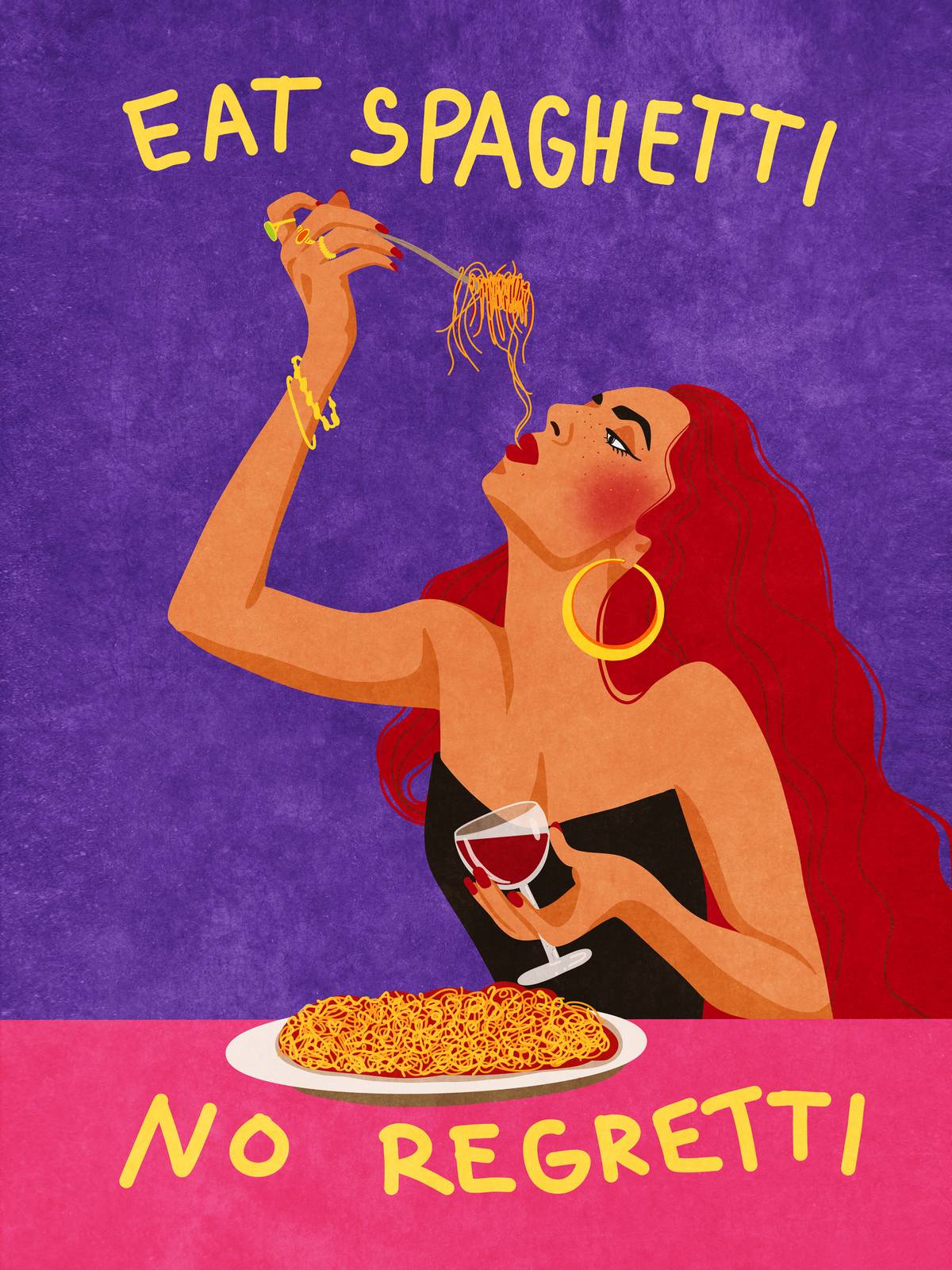Poster - Ät Spaghetti Ingen Ånger