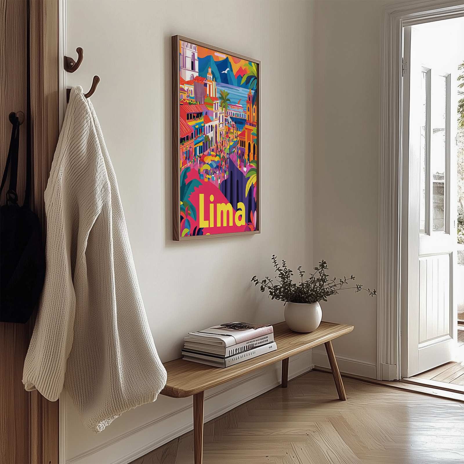Poster - Färgglad Lima Scen