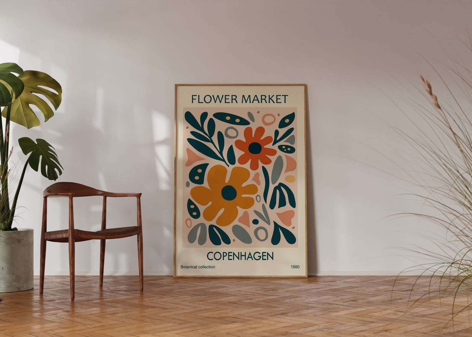 Poster - Blommarknad Köpenhamn