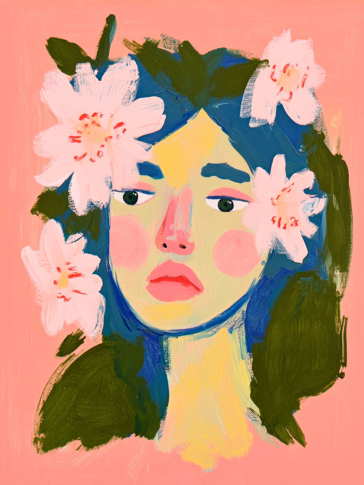 Poster - Blomsterporträtt