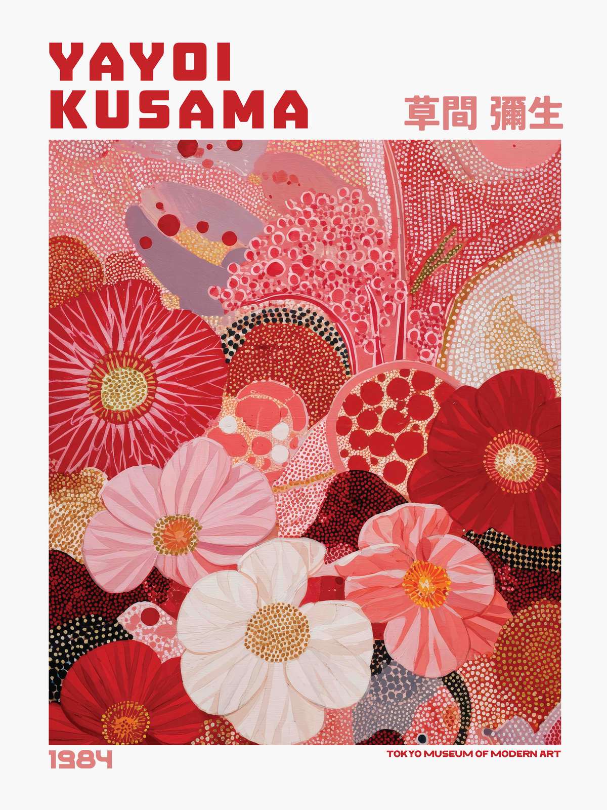 Affisch - Yayoi Kusama Blommig