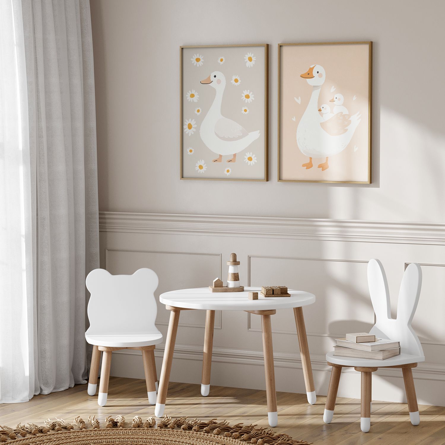 Poster - Gåsfamilj / Set om 2