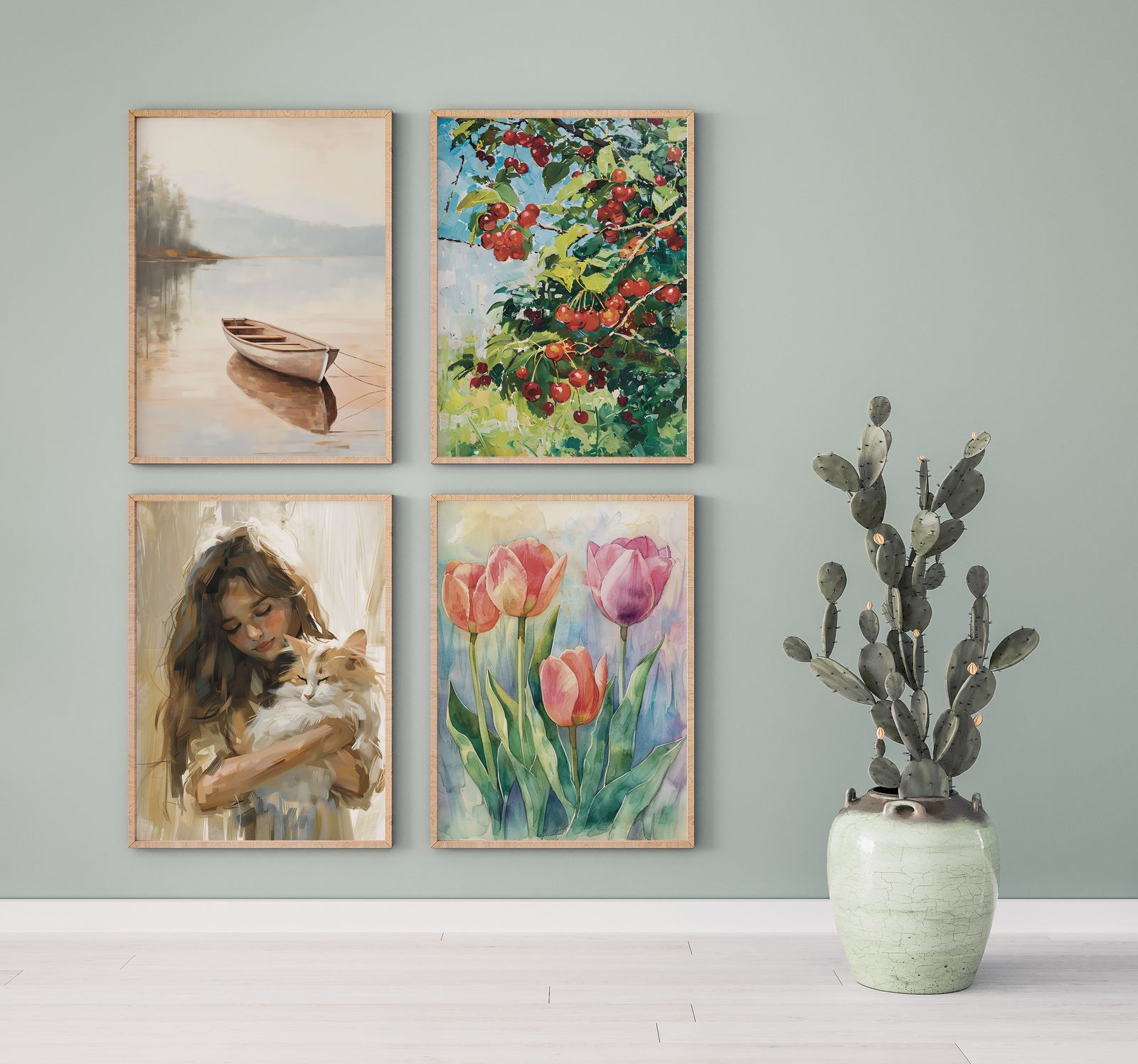 Poster - Lugnet i Blomning / Set av 4
