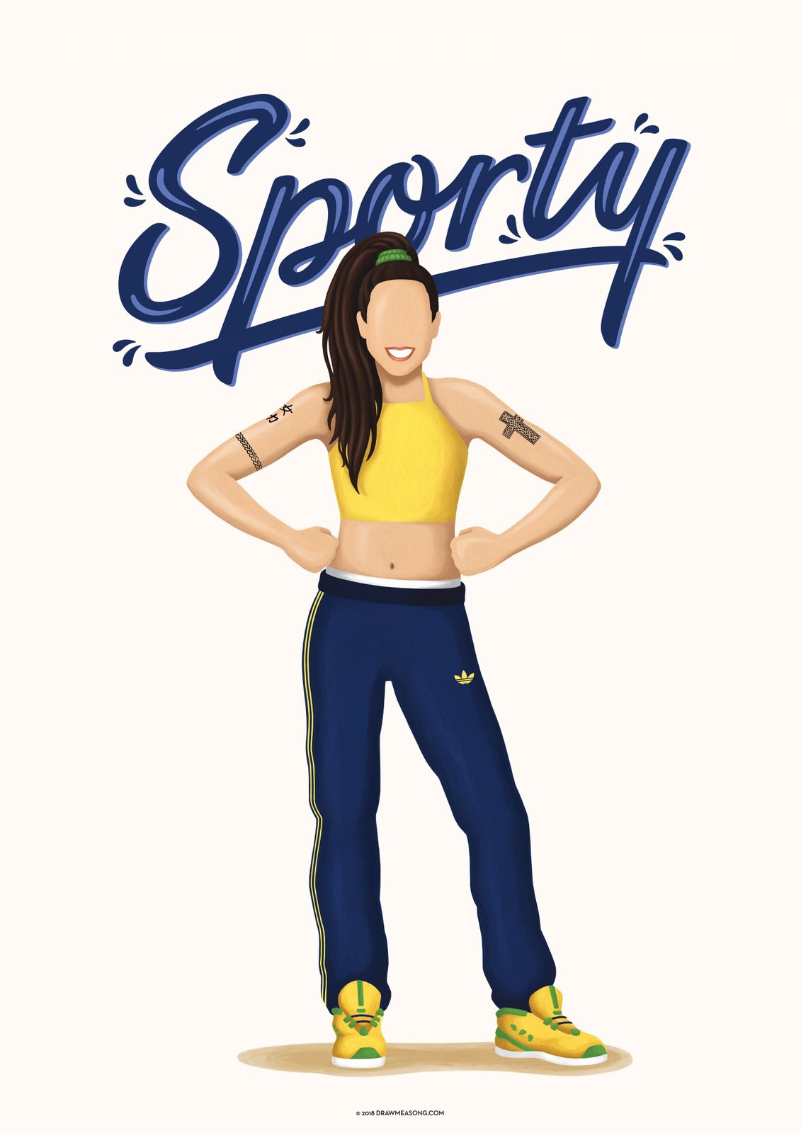 Poster - Sporty Karaktär