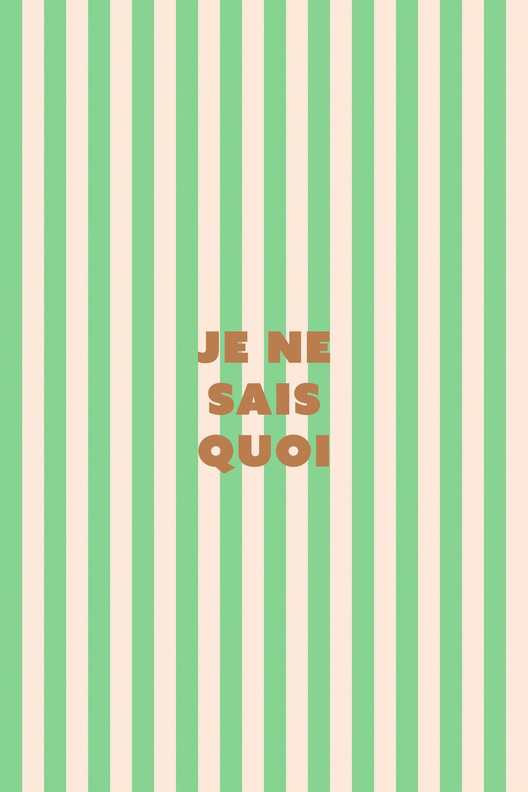 Poster - Je Ne Sais Quoi