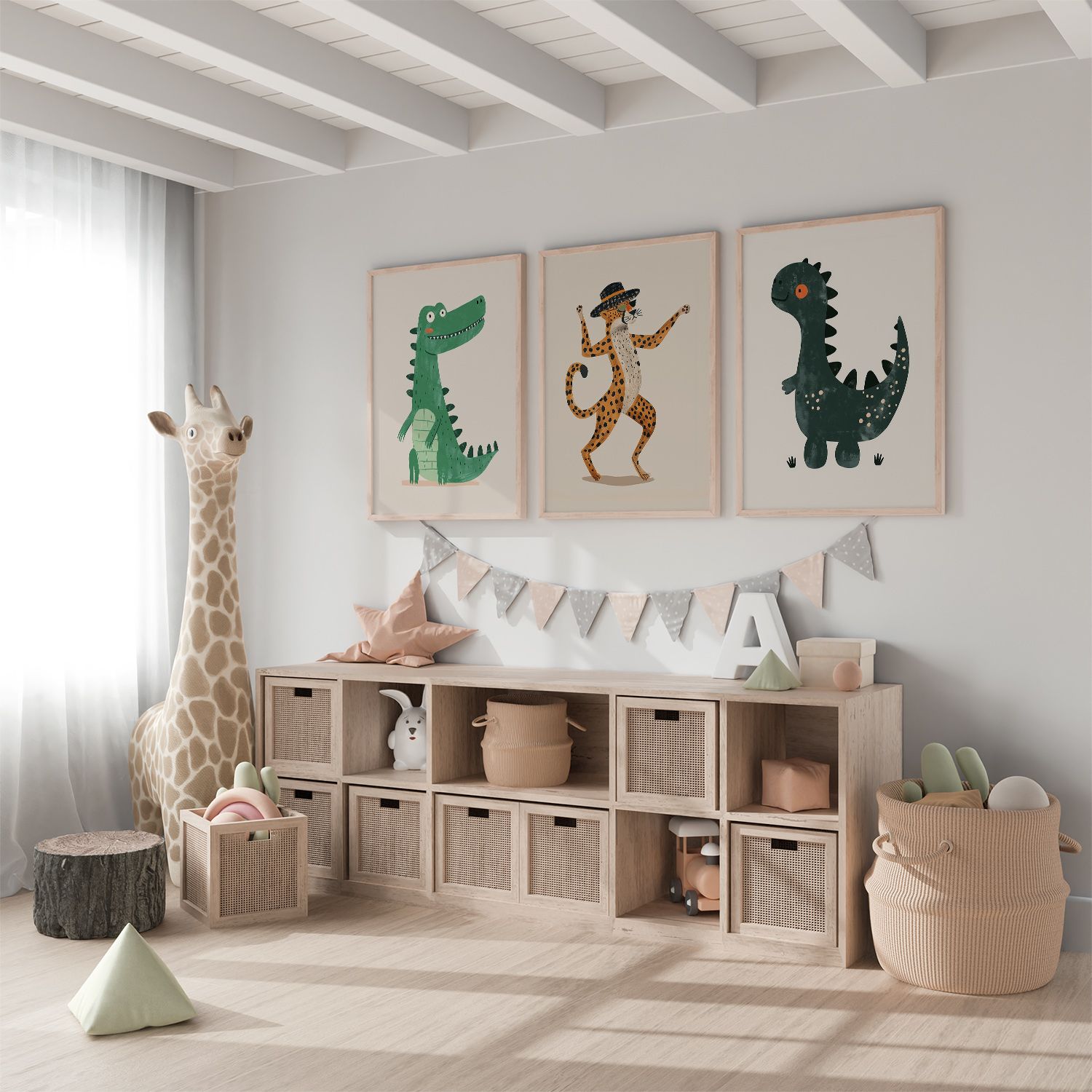 Poster - Dansande Djur Set med 3