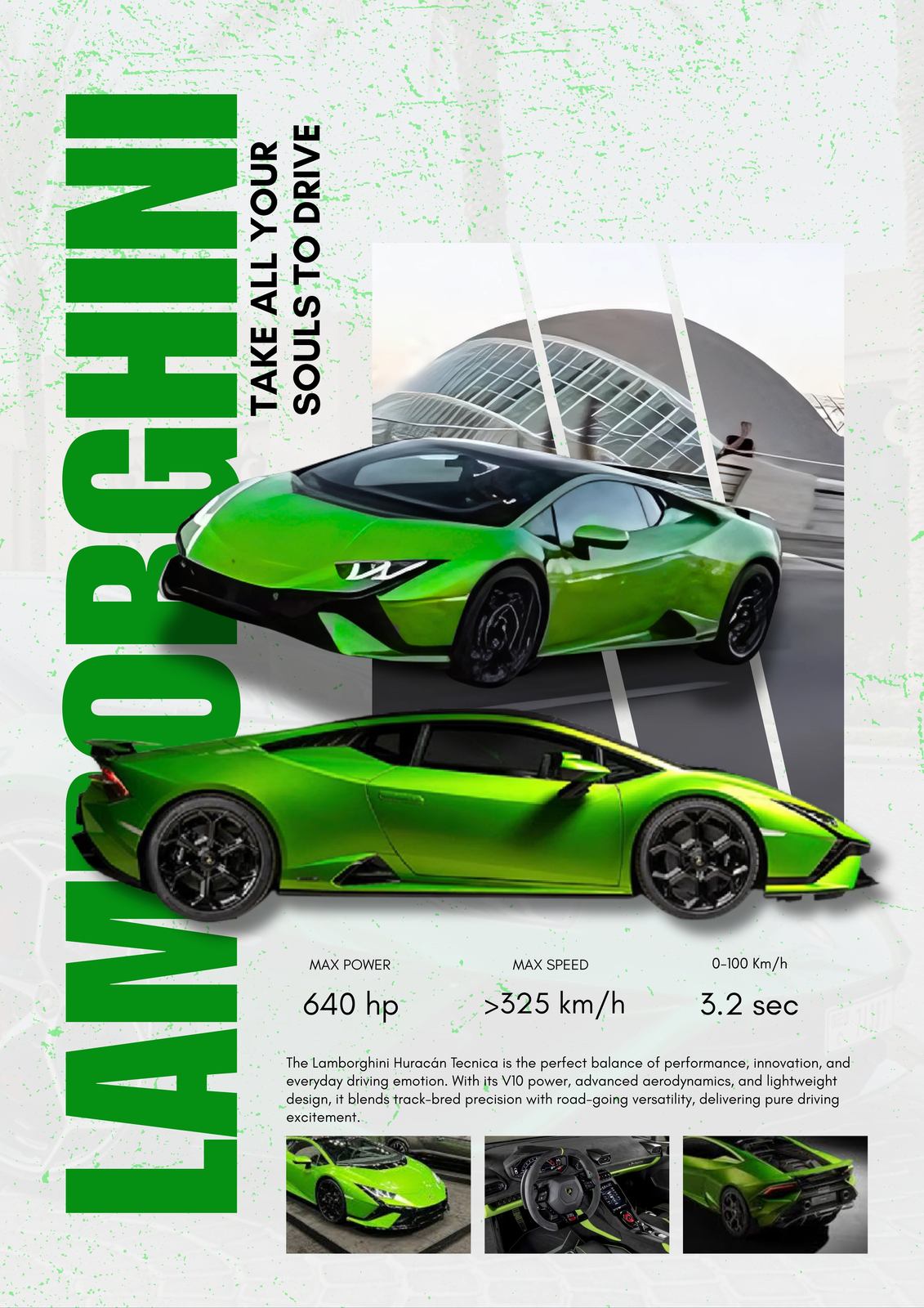 Poster - Lamborghini Huracán Tecnica