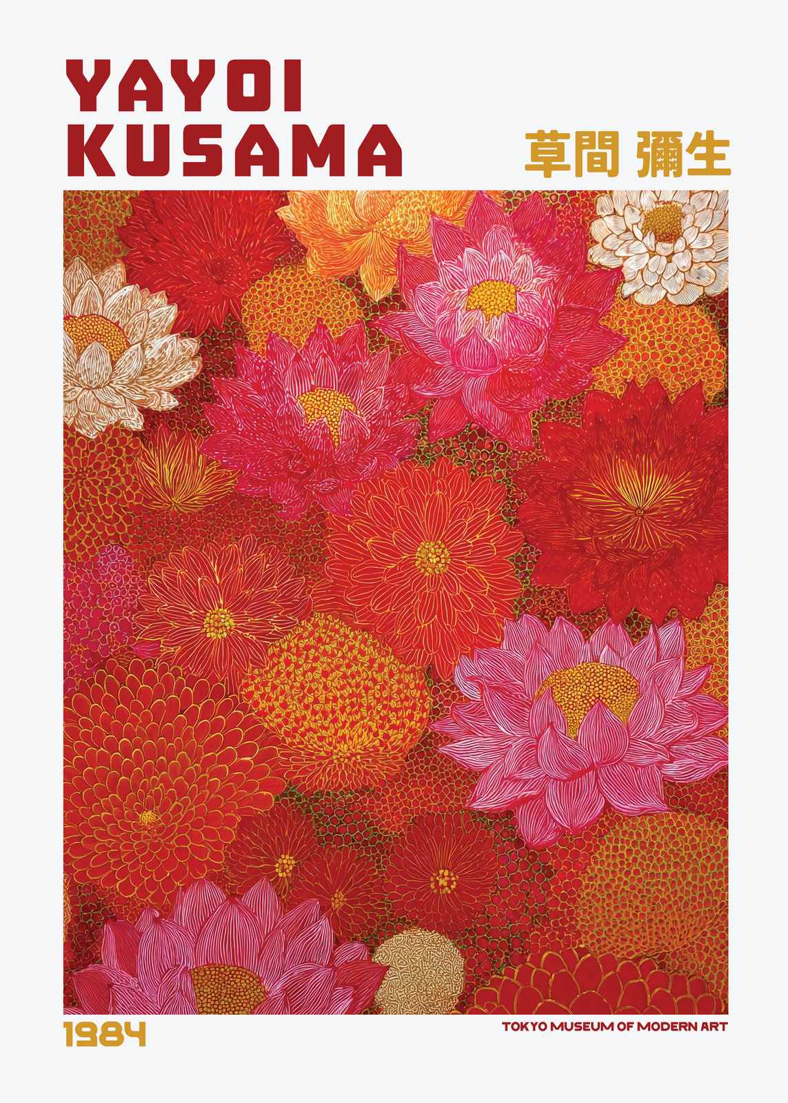 Poster - Yayoi Kusama Blomsterkonst