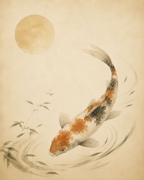 Poster - Koi Dam Lugnet