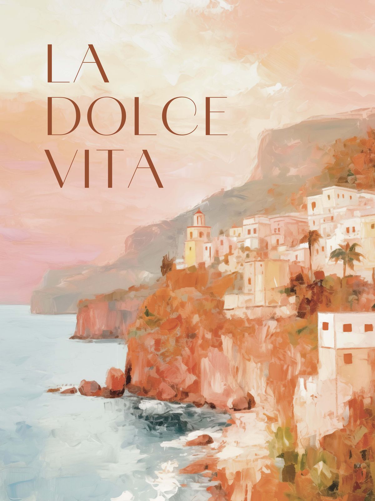 Poster - La Dolce Vita Amalfi-kusten