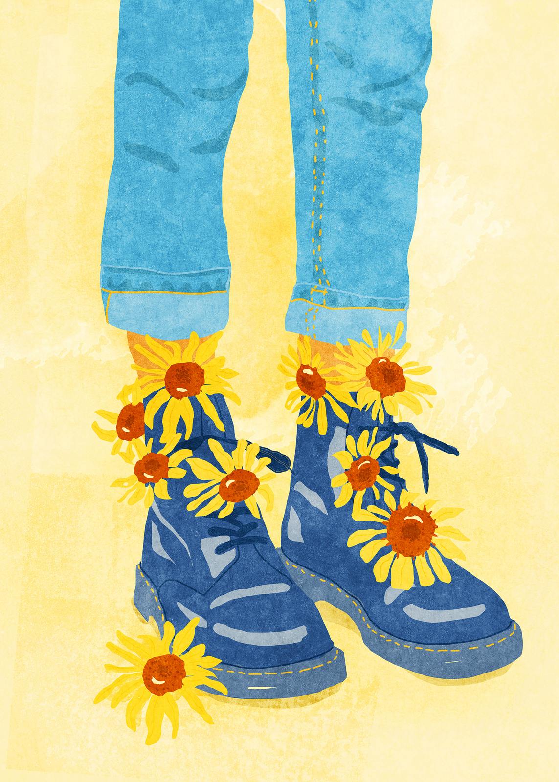 Poster - Blomstervidd Stövlar