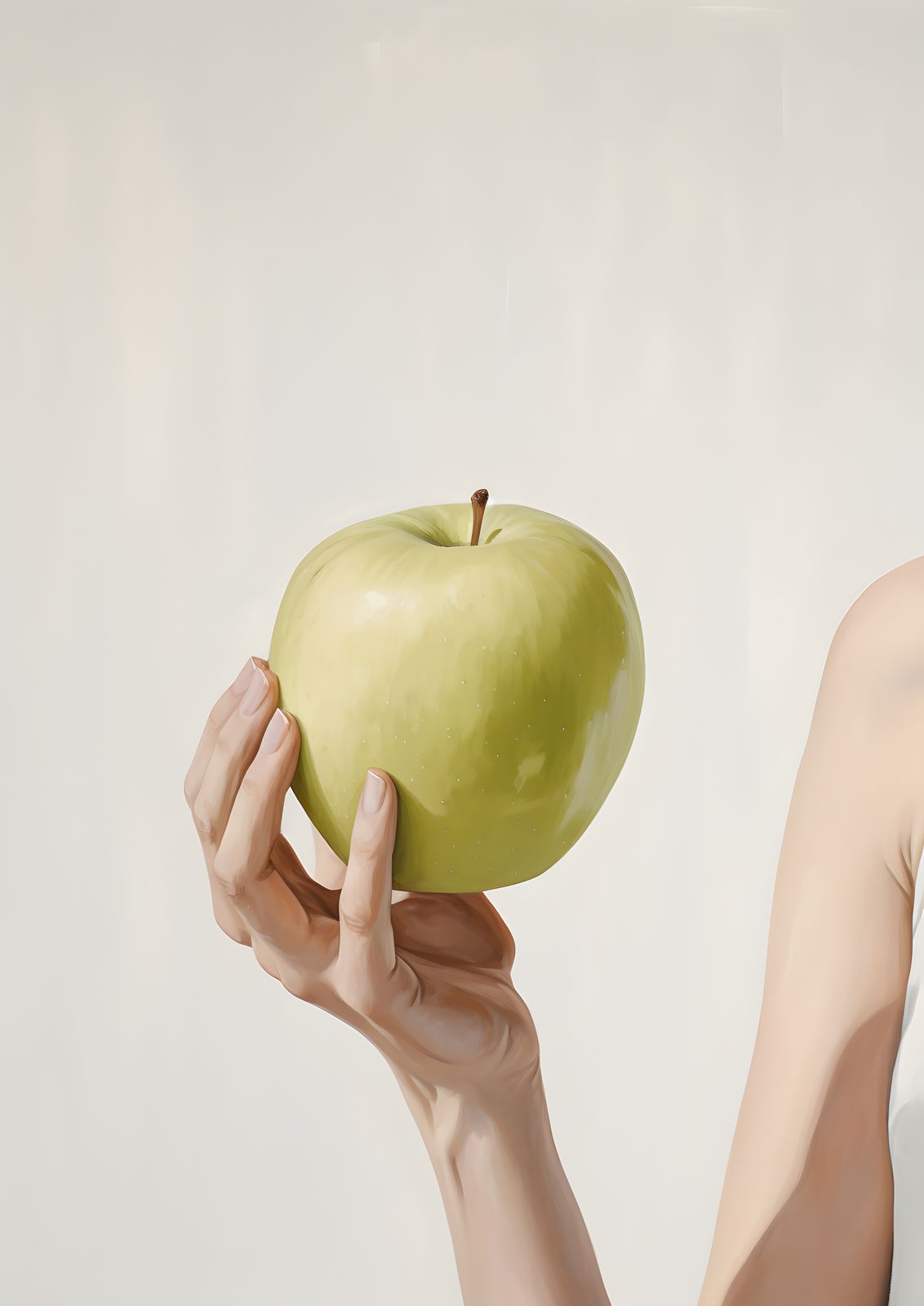 Poster - Äpple i Hand