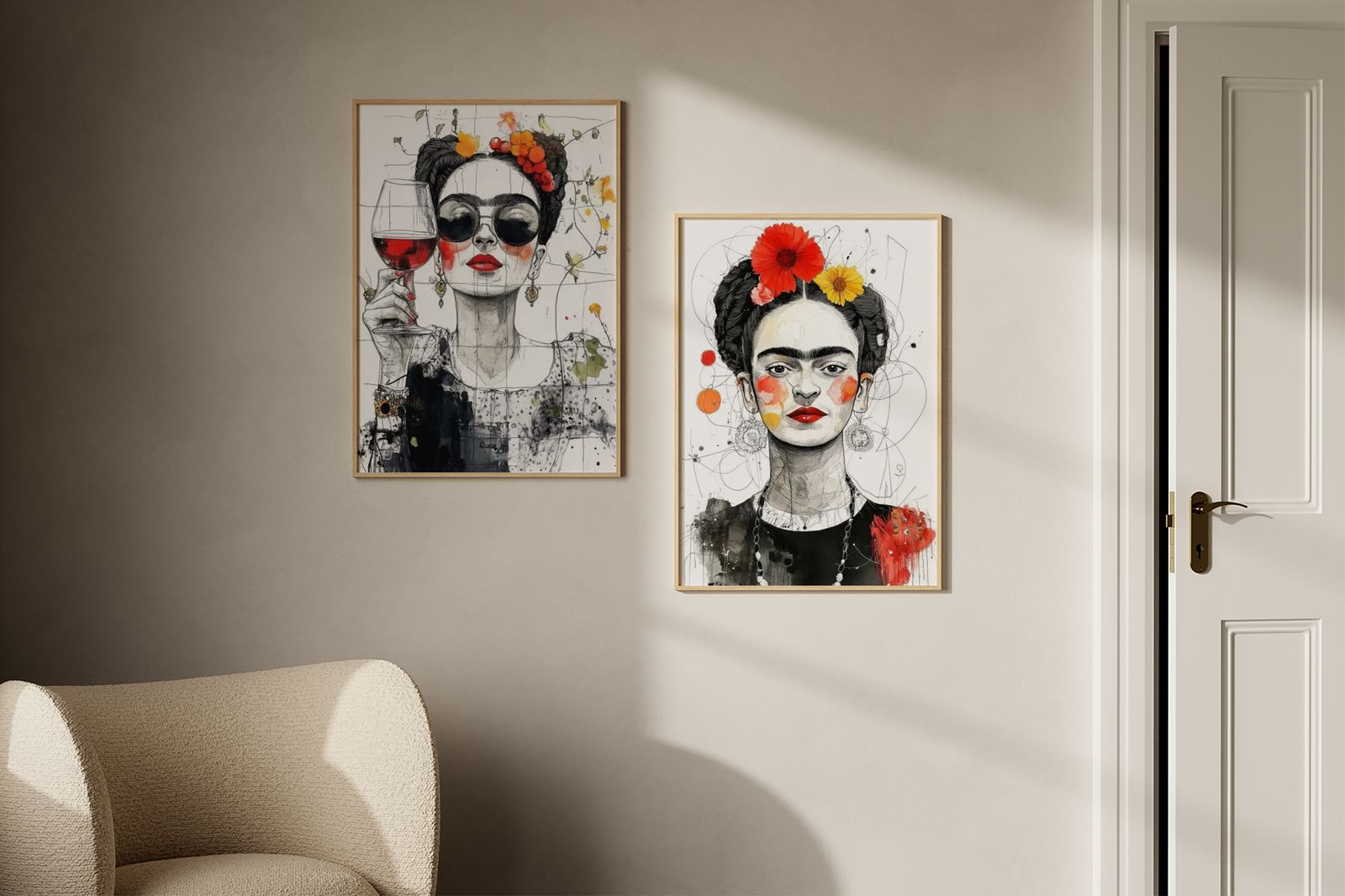 Poster - Frida Kahlo / Set om 2