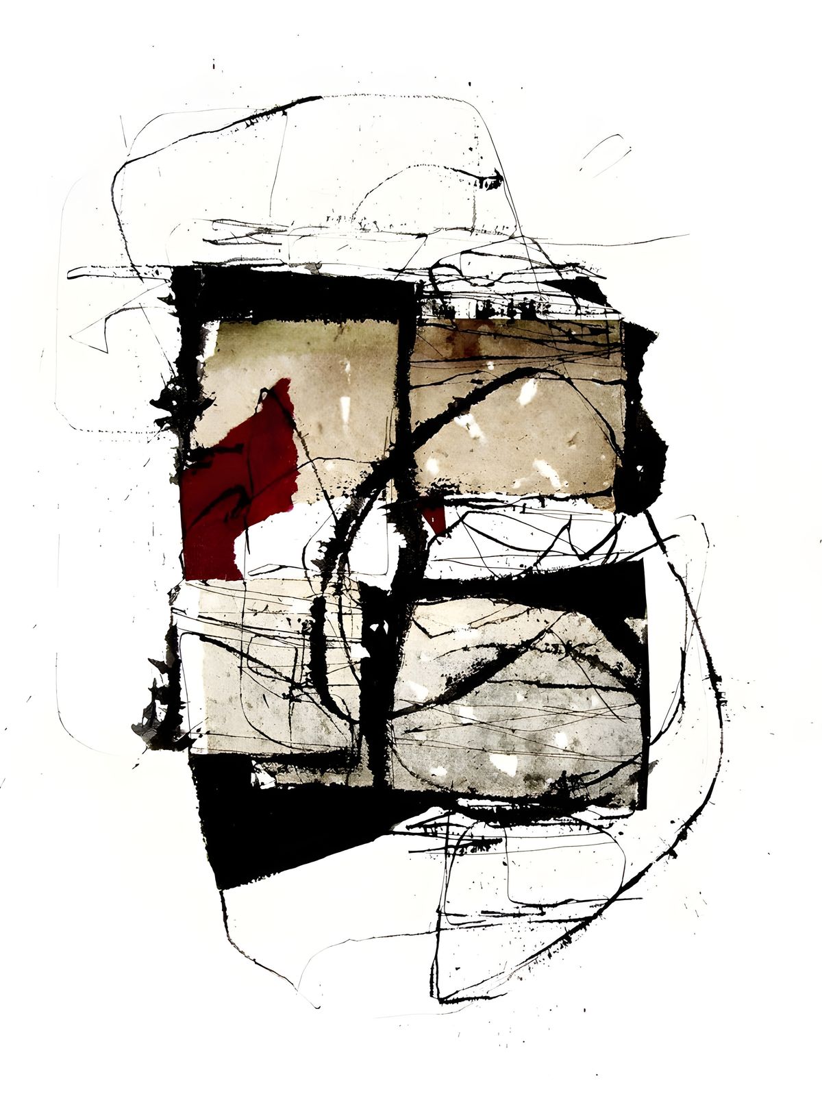 Poster - Abstrakt expressionistisk konstverk