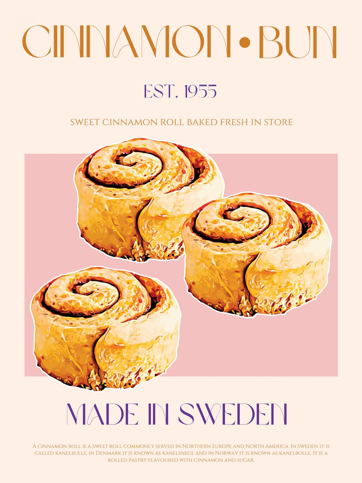 Poster - Kanelbullens Glädje