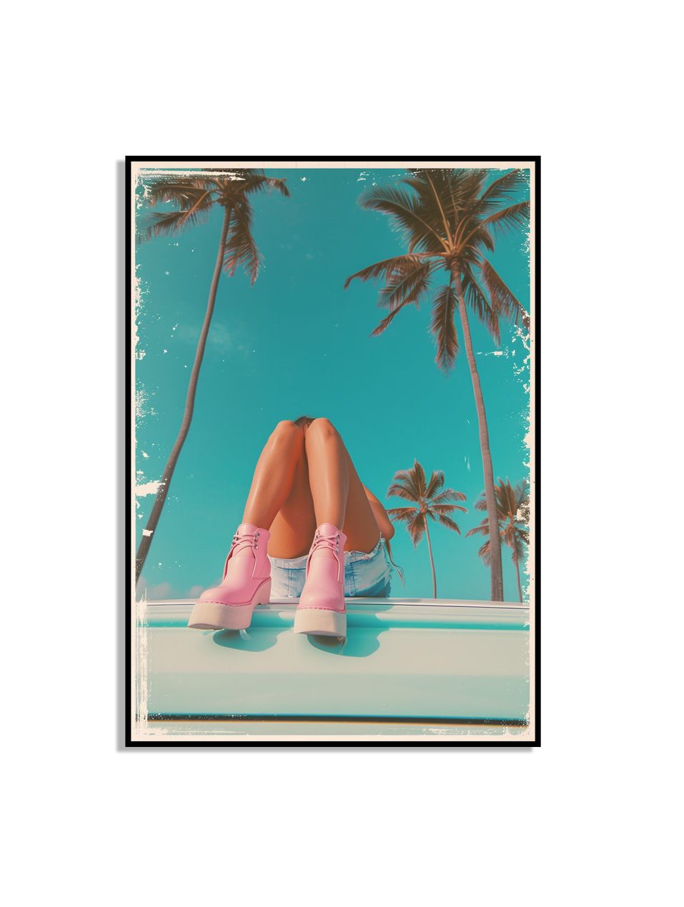 Tropiska Vibes Illustration Affisch