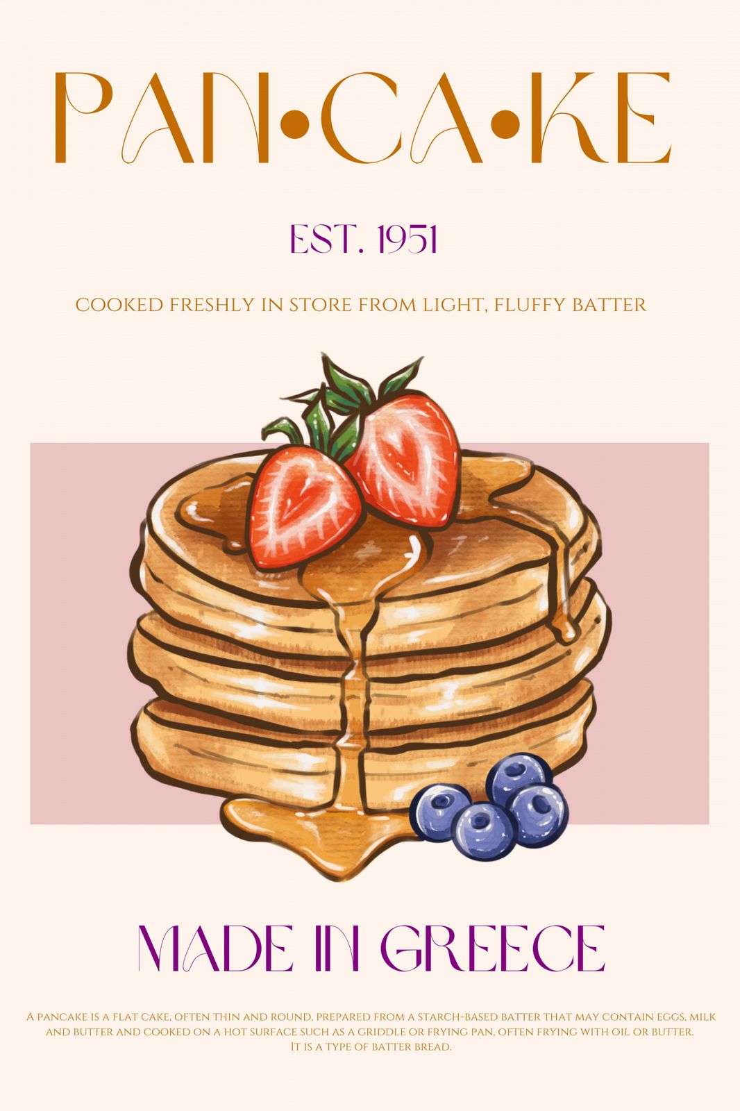 Poster - Pannkaka Njutning