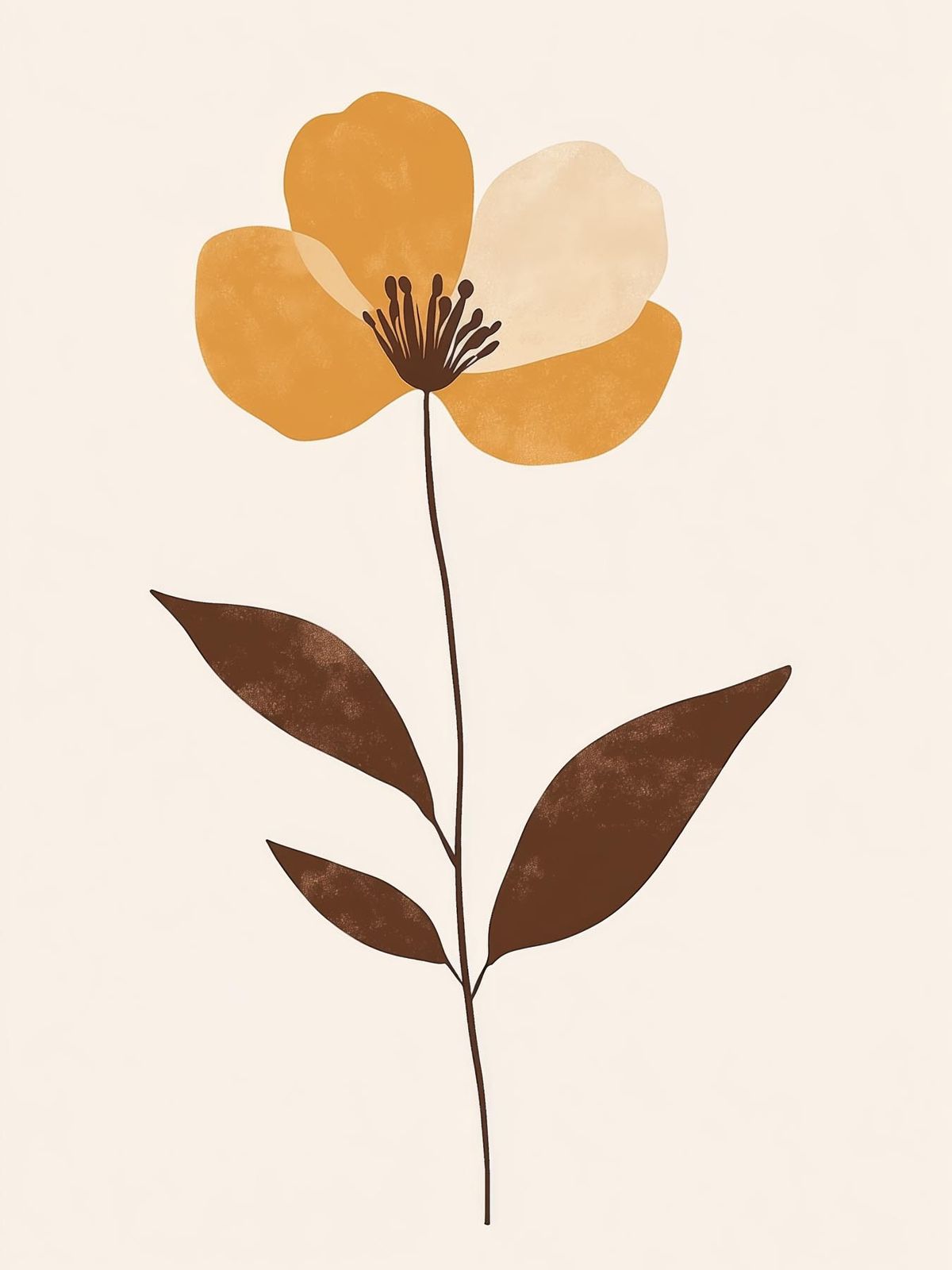 Poster - Gul Blomma