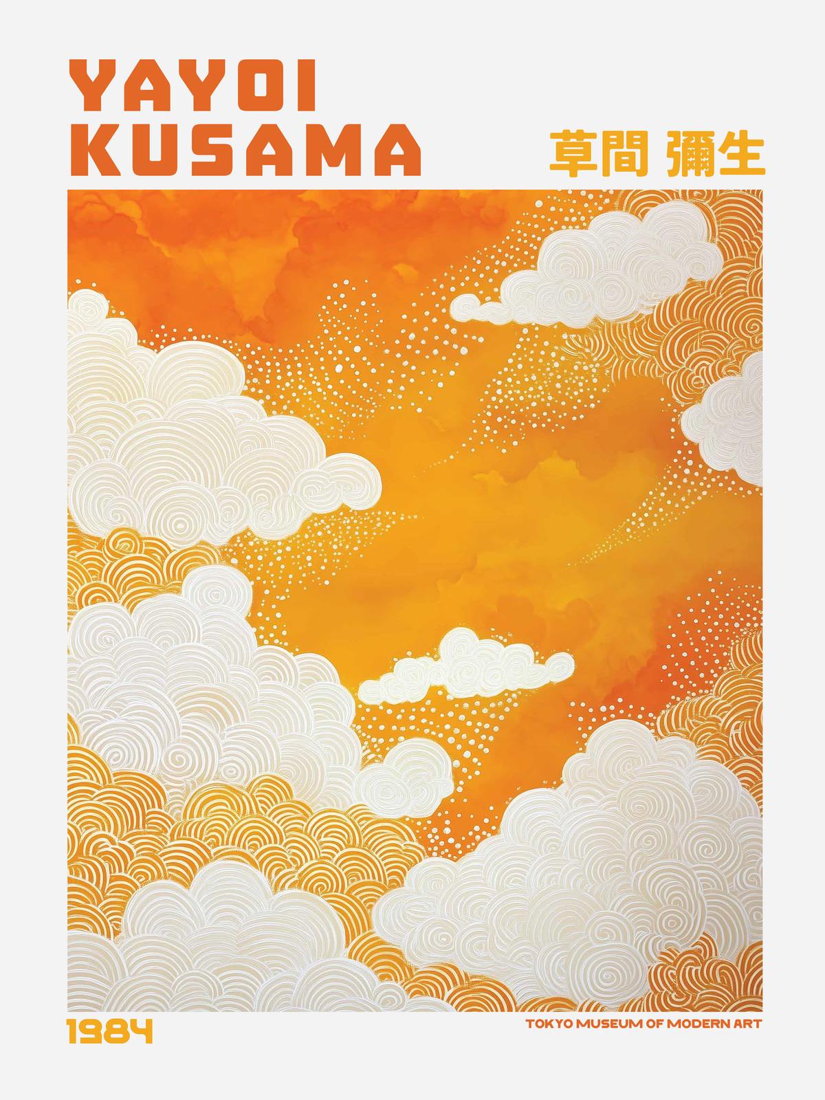 Poster - Yayoi Kusama Moln