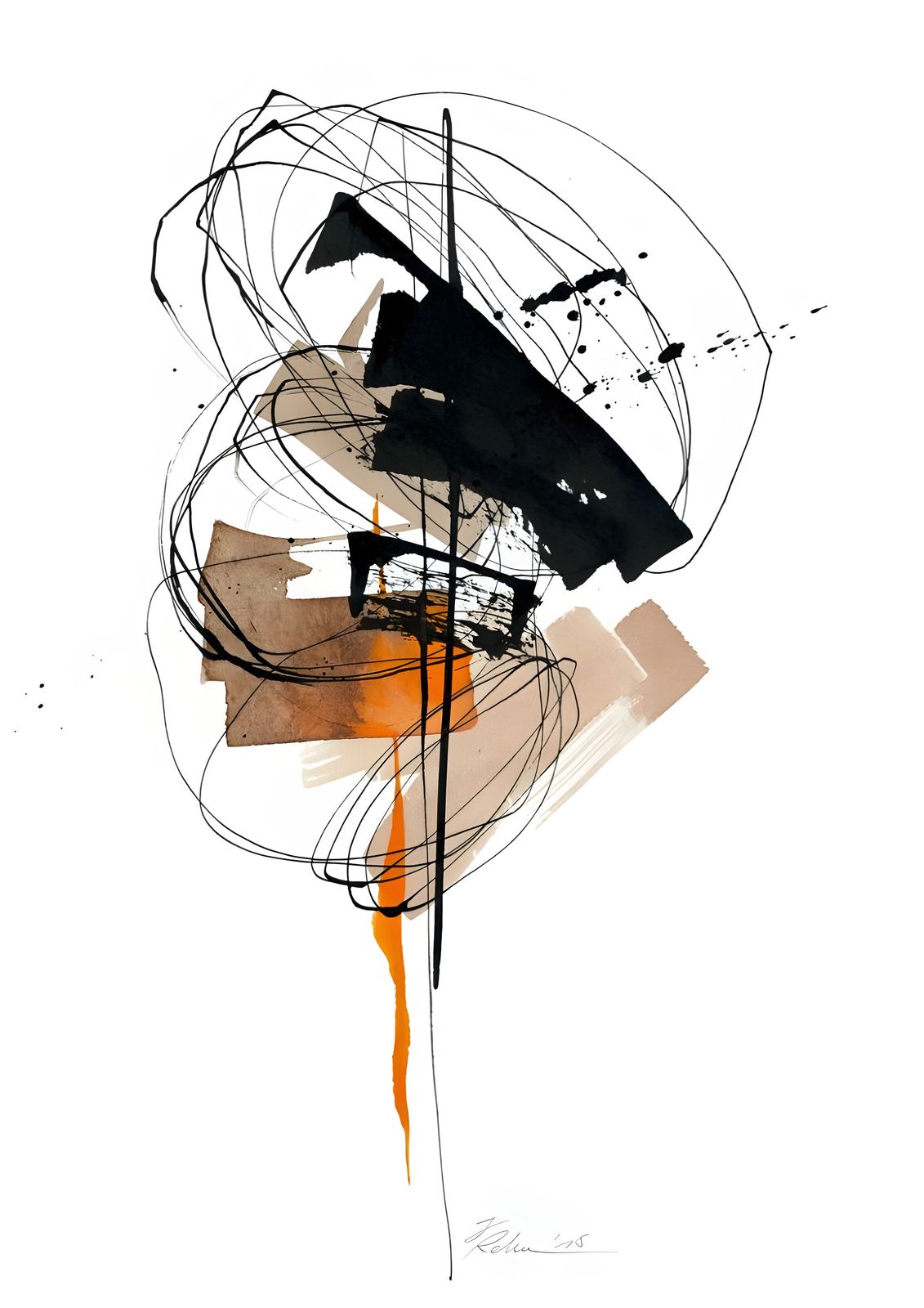 Poster - Abstrakt konstdesign