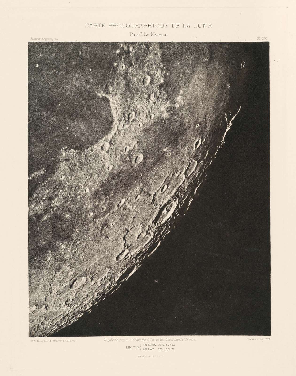 Poster - Carte Photographique de la Lune