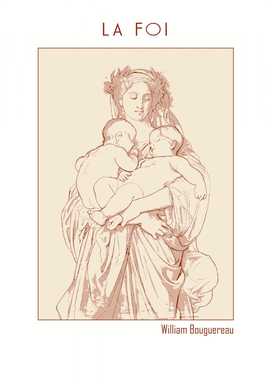 Poster - La Foi av William Bouguereau