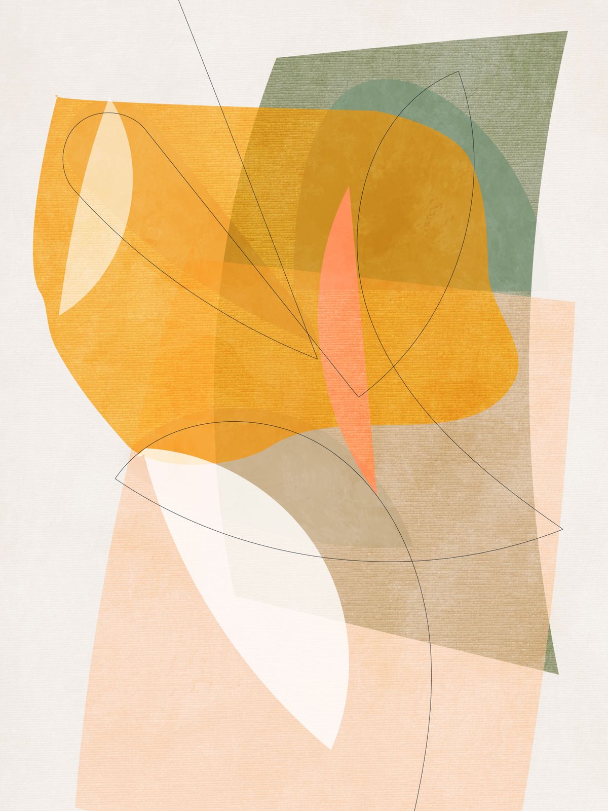 Poster - Abstrakt Geometrisk Konst
