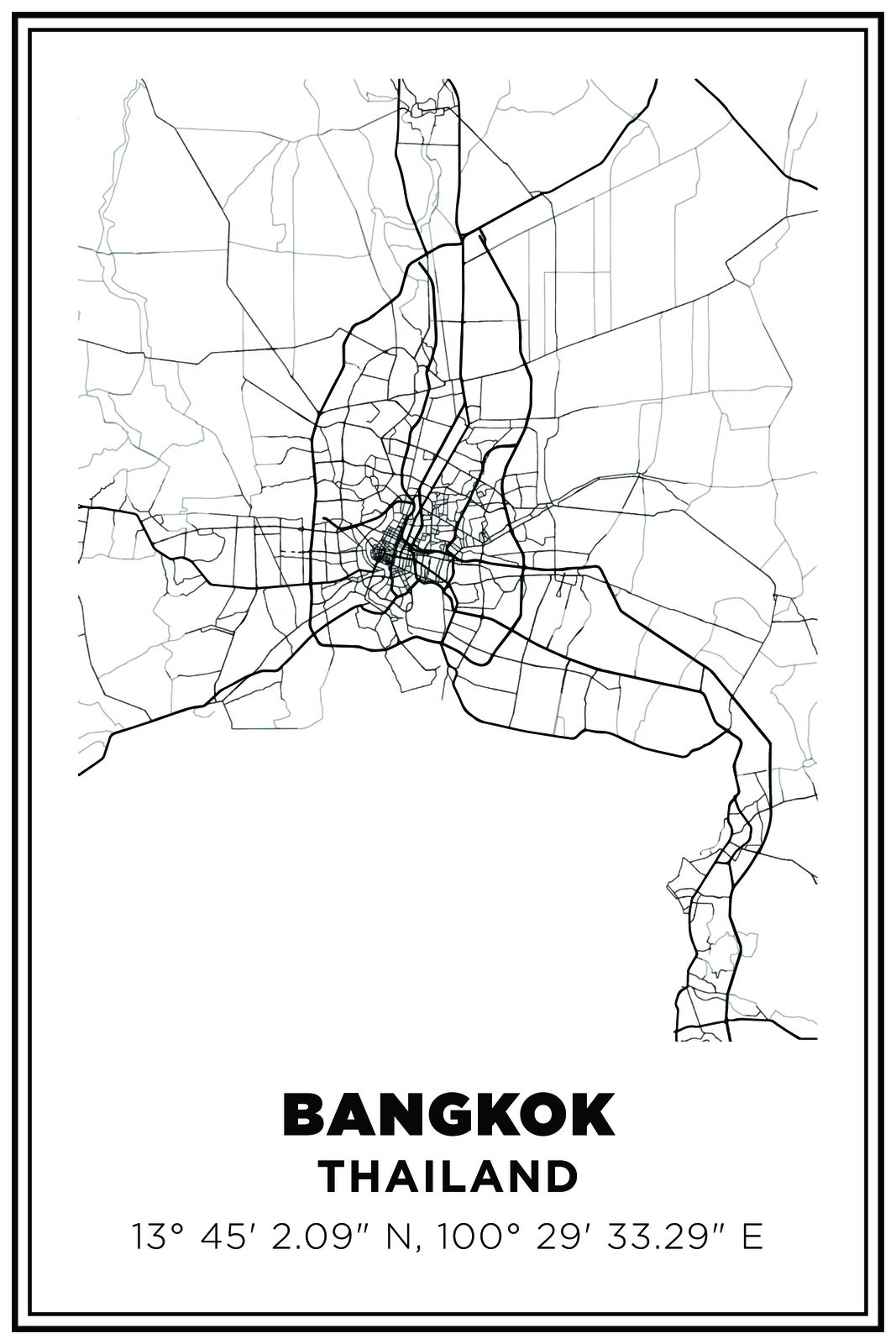 Bangkok Karta Poster
