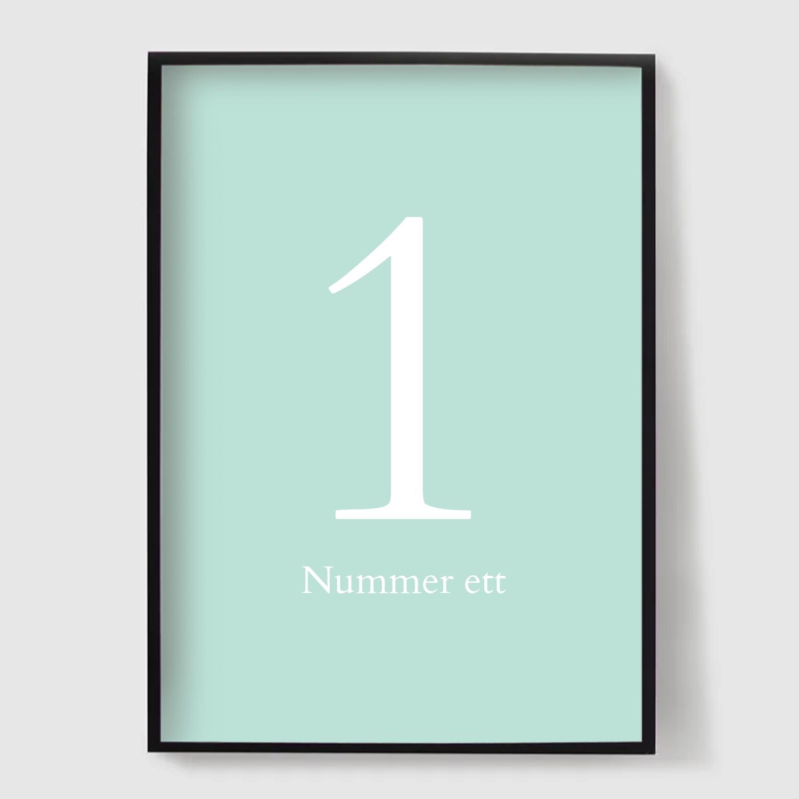 Personlig poster - Nummer ett