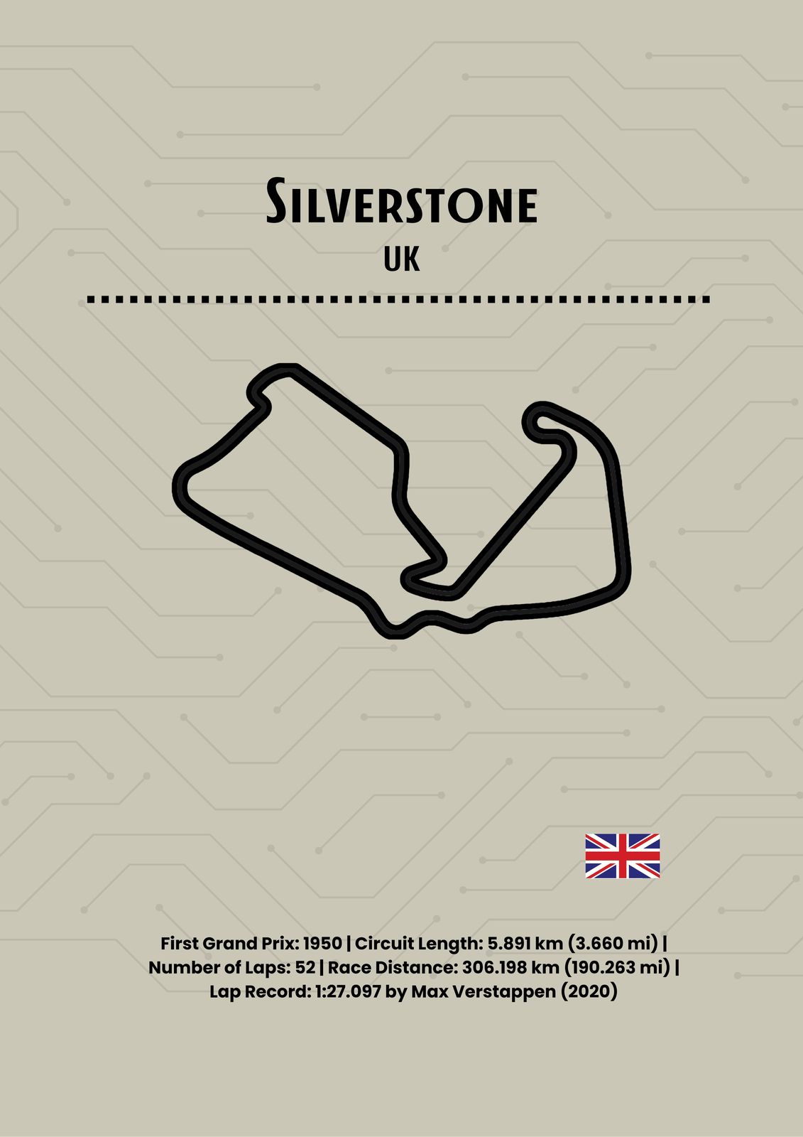 Poster - Silverstone Circuit