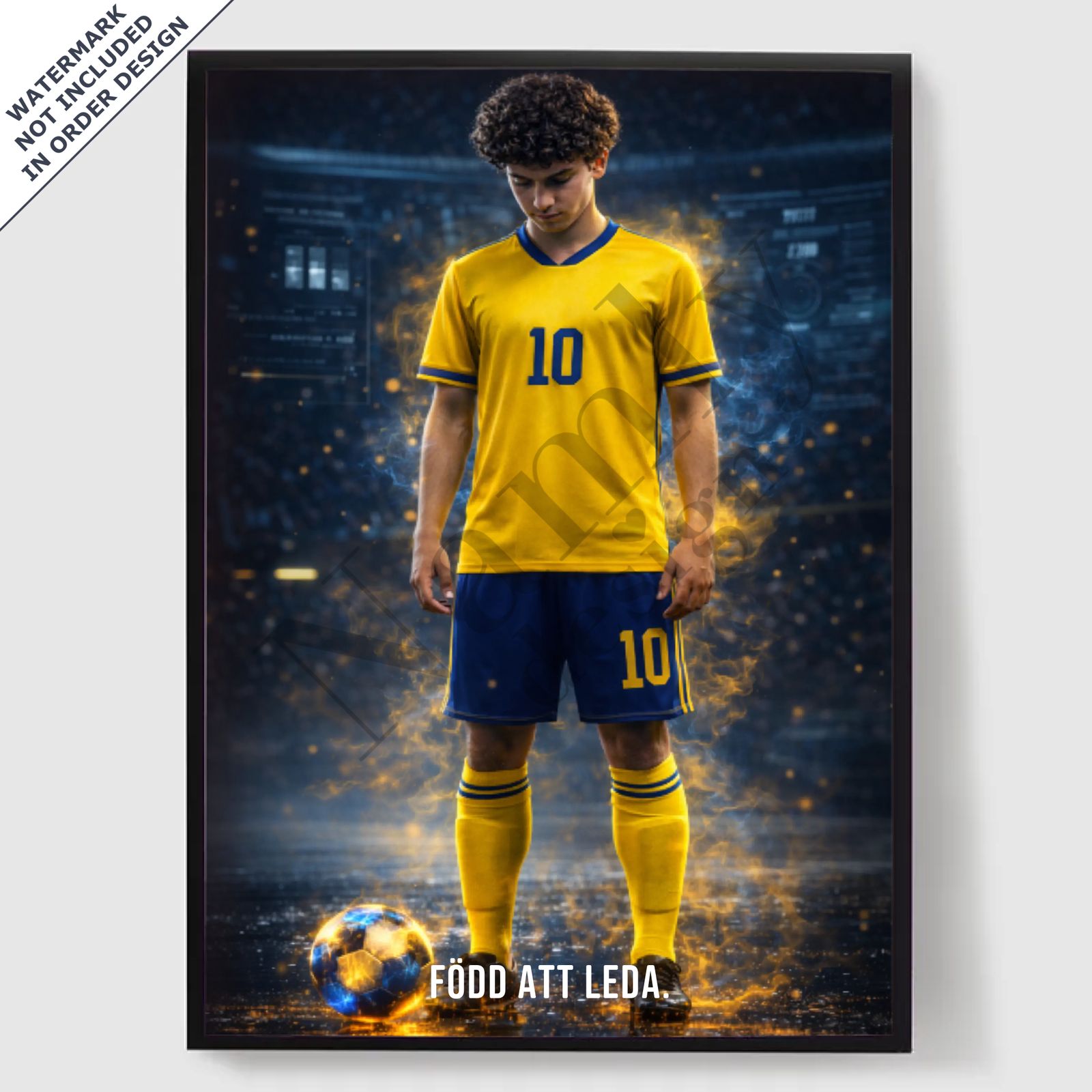 Personlig Poster - Legendarisk Fotbollsspelare - AI Poster
