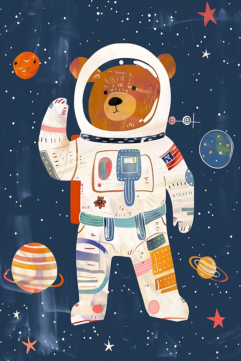 Poster - Kosmiska Björn