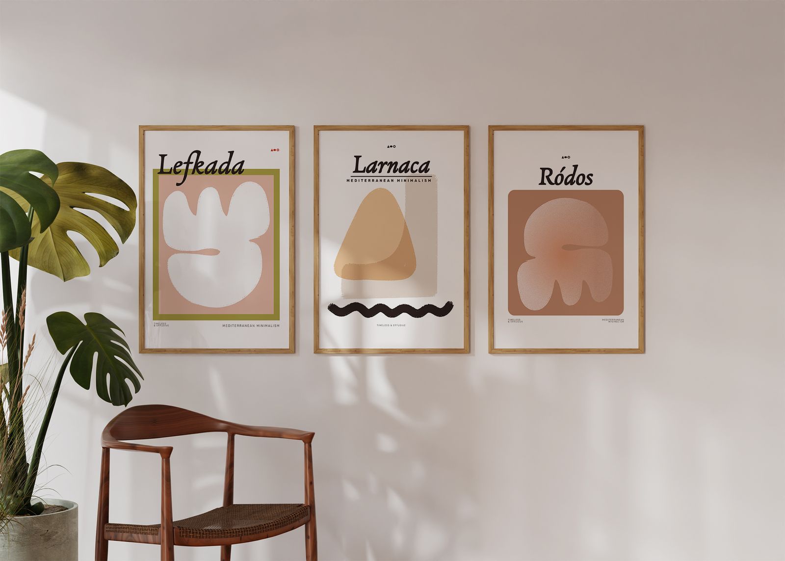Poster - Mediterranean Minimalism Set om 3